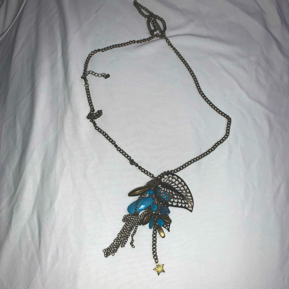 Boho charm necklace